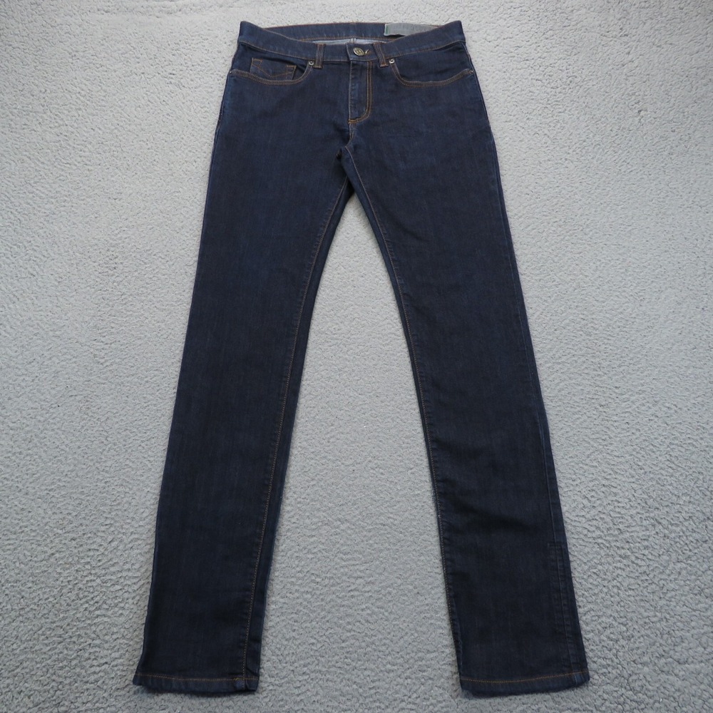 Dirk Bikkembergs Mens 30 Slim Fit Dark Wash Denim Jeans 30x32 Casual 5 Pocket
